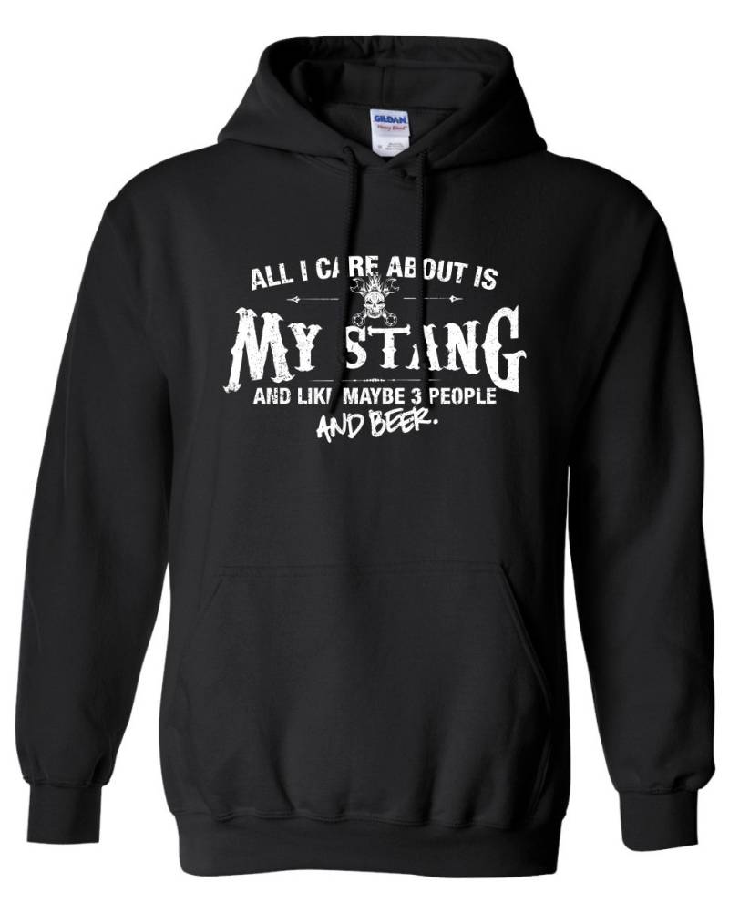 All I Care About Is My Stang & Like Maybe 3 People & Beer Hoodie Kapuzenpullover Automechaniker Sweatshirt Shirt Herren Damen Ml-546 von MADLABSTEES