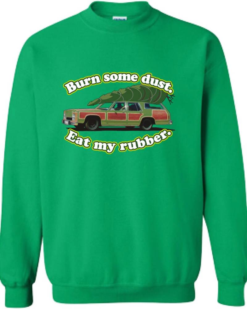 Etwas Staub Verbrennen. Eat My Rubber. Lustiger Weihnachtspullover Ugly Christmas Party Sweatshirt Shirt T-Shirt Unisex Lustiges X Mlg-1280 von MADLABSTEES