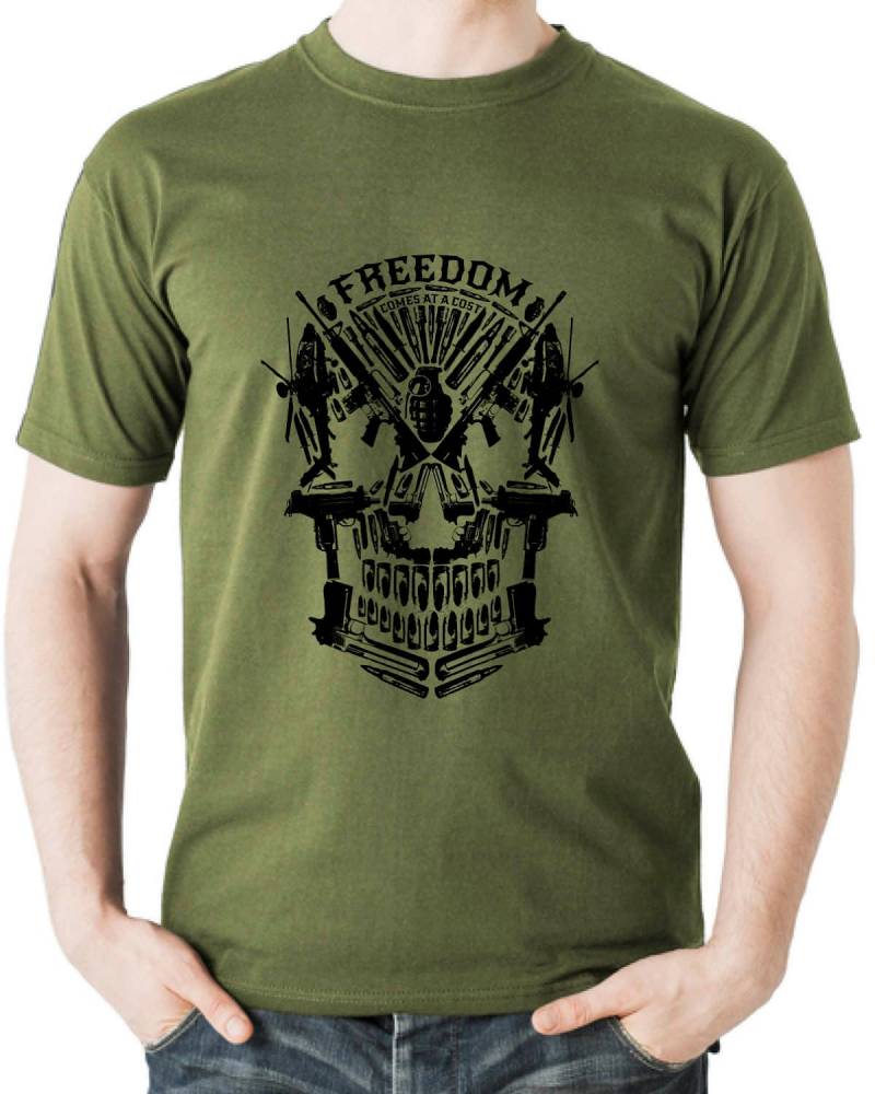 Freiheit Kommt Auf Einen Cost 2. Änderungsantrag American Flag T-Shirt Shirt | United States Pride 4. Juli America Merica Nation Mlg-1309 von MADLABSTEES