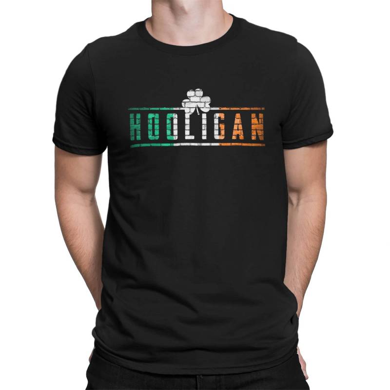 Hard Hooligan Brick Wall Football Firm Saint St. Patrick Es Paddy Irish Colors T-Shirt Mens Ladies Womens Verrückte Labore Mlg-1343 von MADLABSTEES