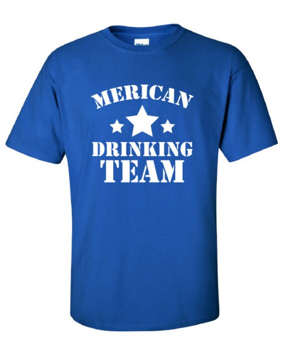 Merican Drinking Team American Muurica Bierbar Usa Old School Printed Grafik T-Shirt T Mens Ladies Womens Youth Kids Ml-248 von MADLABSTEES
