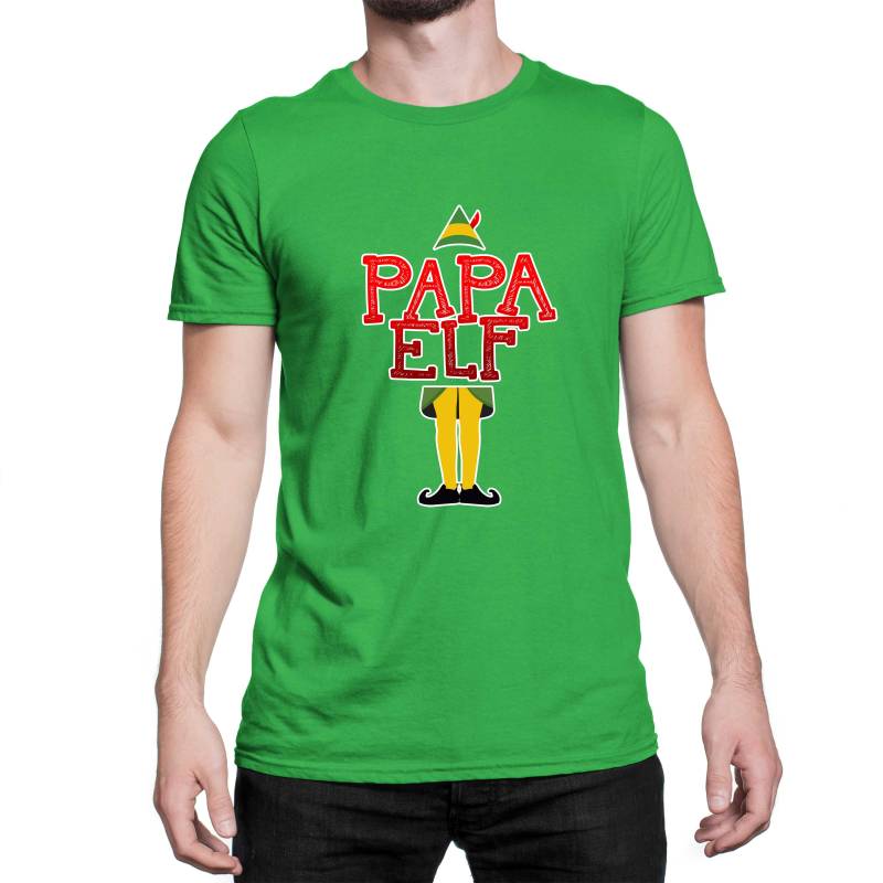 Papa Elf - Lächeln Ist Mein Lieblings-T-Shirt Elf T-Shirt Christmas Party Shirt T-Shirt Lustiges Mlg-1322 von MADLABSTEES