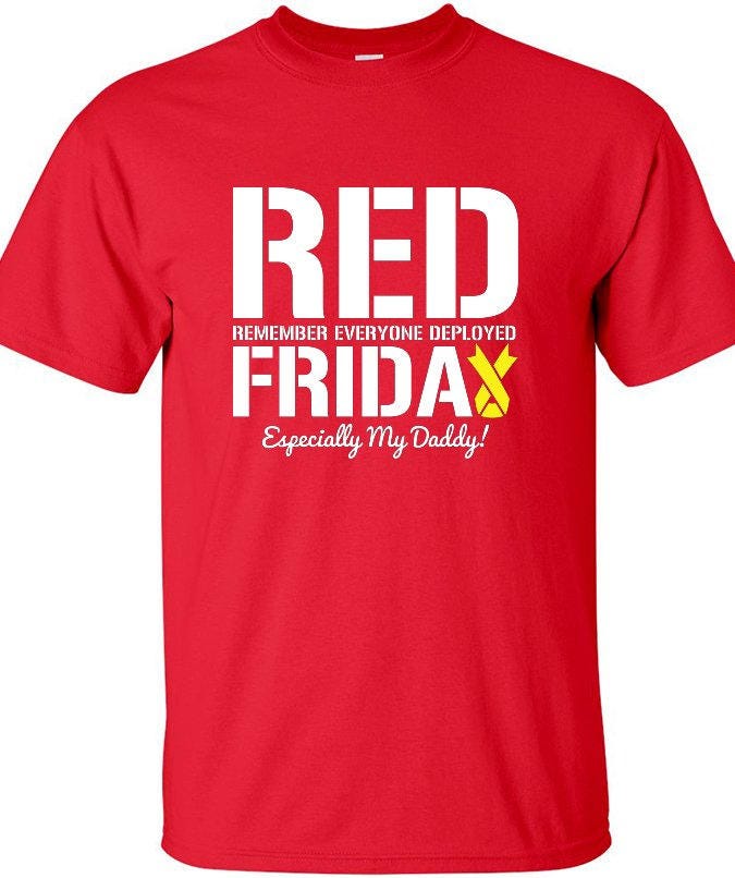 Red Freitag Erinnern Sich Alle Vor Allem My Daddy Soldat Kanada Semper Fi T-Shirt Mens Ladies Womens Geschenk Mlg-1313 von MADLABSTEES