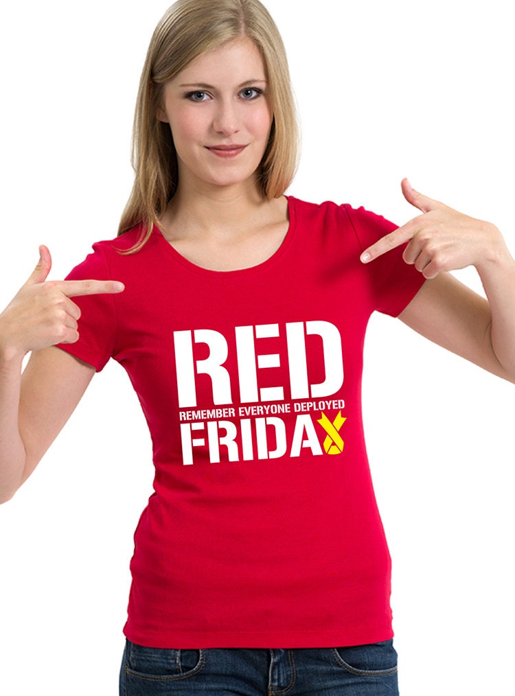 Red Friday Remember Everyone Soldier Usaf Marines Soldat Kanada Usa Semper Fi T-Shirt Herren Damen Geschenk Mlg-1040 von MADLABSTEES