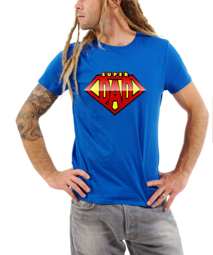 Superdad T-Shirt Vatertag Geschenk Für Den Super Papa. Dad Es Superhelden Shirt Vater Zu Sein Hemd Oder Nur Besten Papa Immer Mlg-1206 von MADLABSTEES