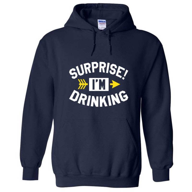 Überraschung Ich Trinke Lustiger Biertrinker, Weintrinker Wino, Booze Kapuzenpullover Herren Damen Mad Labs Mlg-1319 von MADLABSTEES