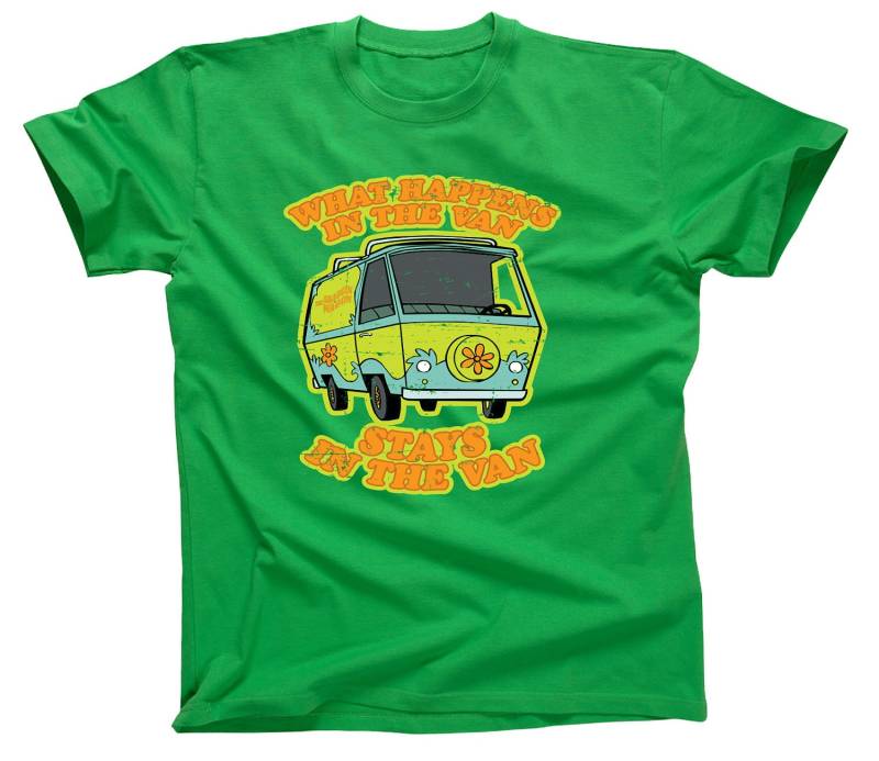 Was in Dem Van Passiert Bleibt Lustig 80Er 90Er Jahre Cartoon T-Shirt Shirt Herren Damen Jugend Kinder Mlg-1314 von MADLABSTEES