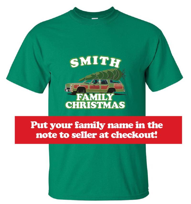 Personalisierte Familie Weihnachten T-Shirt Lustiges Urlaub T-Shirt von MADLABSTEES