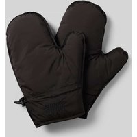 MADS NØRGAARD Fäustlinge mit Logo-Stitching in Black, Größe S/M von MADS NØRGAARD