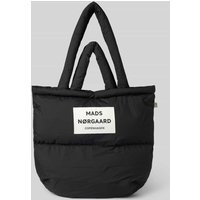 MADS NØRGAARD Handtasche mit Label-Patch in Black, Größe 1 von MADS NØRGAARD