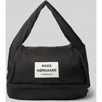MADS NØRGAARD Handtasche mit Label-Patch und Tragegriff in Black, Größe 1 von MADS NØRGAARD