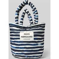 MADS NØRGAARD Shopper mit Label-Patch und Label-Detail in Marine, Größe 1 von MADS NØRGAARD