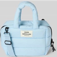 MADS NØRGAARD Umhängetasche mit Label-Patch und verstellbarem Schultergurt in Hellblau, Größe 1 von MADS NØRGAARD