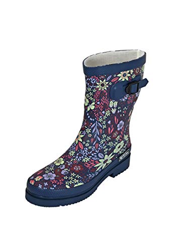 MADSea Damen Gummistiefel Flower Blumenprint Halbschaft, Größe:41 EU von MADSea