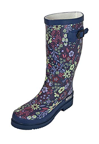 MADSea Damen Gummistiefel Flower Blumenprint Langschaft, Größe:38 EU von MADSea