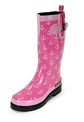 MADSea Damen Gummistiefel Ocean Anchor High Langschaft, Farbe:pink, Größe:41 EU von MADSea