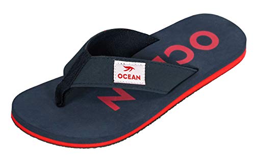 MADSea Unisex Zehenstegpantolette Ocean Zehentrenner Sandale dunkelblau rot, Farbe:dunkelblau/rot, Größe:44 EU von MADSea