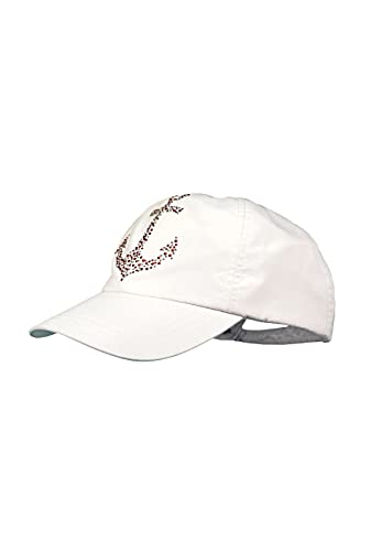 MADSea Damen Segelcap Anker Motiv Strass Steine maritim Einheitsgröße Schirmmütze UV-Schutz, Farbe:weiß von MADSea