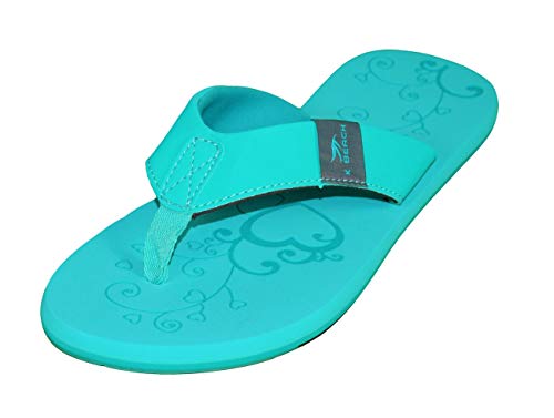 MADSea Damen Zehenstegpantolette Beach Woman | Zehentrenner Flip Flop Thong Sandale Badelatschen | Sommer Strand, türkis, 37 EU von MADSea