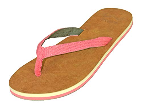 MADSea Damen Zehenstegpantolette Tropical Zehentrenner rosa pink, Größe:36 EU von MADSea