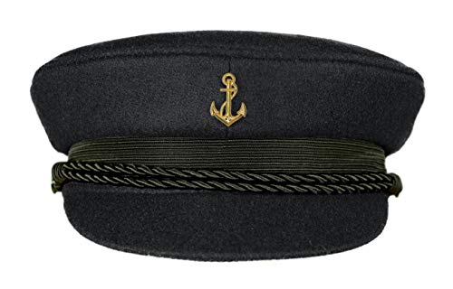 MADSea Elbsegler Premium Tuch mit Motivpin Anker goldfarben schwarz Pin, Größe:55, Pins:Anker goldfarben von MADSea