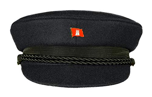 MADSea Elbsegler Premium Tuch mit Pin Hamburg Flagge schwarz, Größe:58, Pins:HH Flagge von MADSea