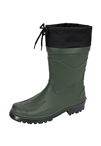 MADSea Herren Jungen Gummistiefel Nils-Hannes Halbschaft Regenstiefel, Farbe:oliv/schwarz, Größe:41 EU von MADSea