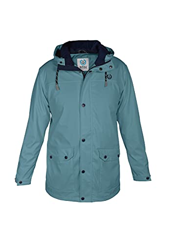 MADSea Herren Regenjacke Friesennerz 63080 Petrolblau, Farbe:petrolblau, Größe:3XL von MADSea