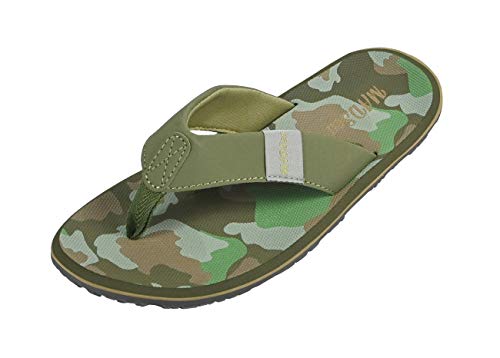 MADSea Herren Zehenstegpantolette Beach Man | Flip Flop Zehentrenner Thong Sandale | Sommer Strand Camouflage, Farbe:olive/camouflage, Größe:45 EU von MADSea