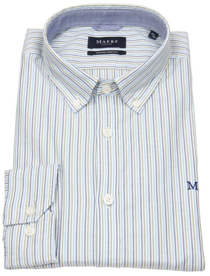 MAERZ Muenchen Langarmhemd leicht tailliert Button-Down-Kragen von MAERZ Muenchen