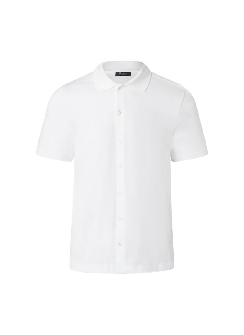 MAERZ Muenchen - Poloshirt, Knopf 1/2 Arm pure white von MAERZ Muenchen