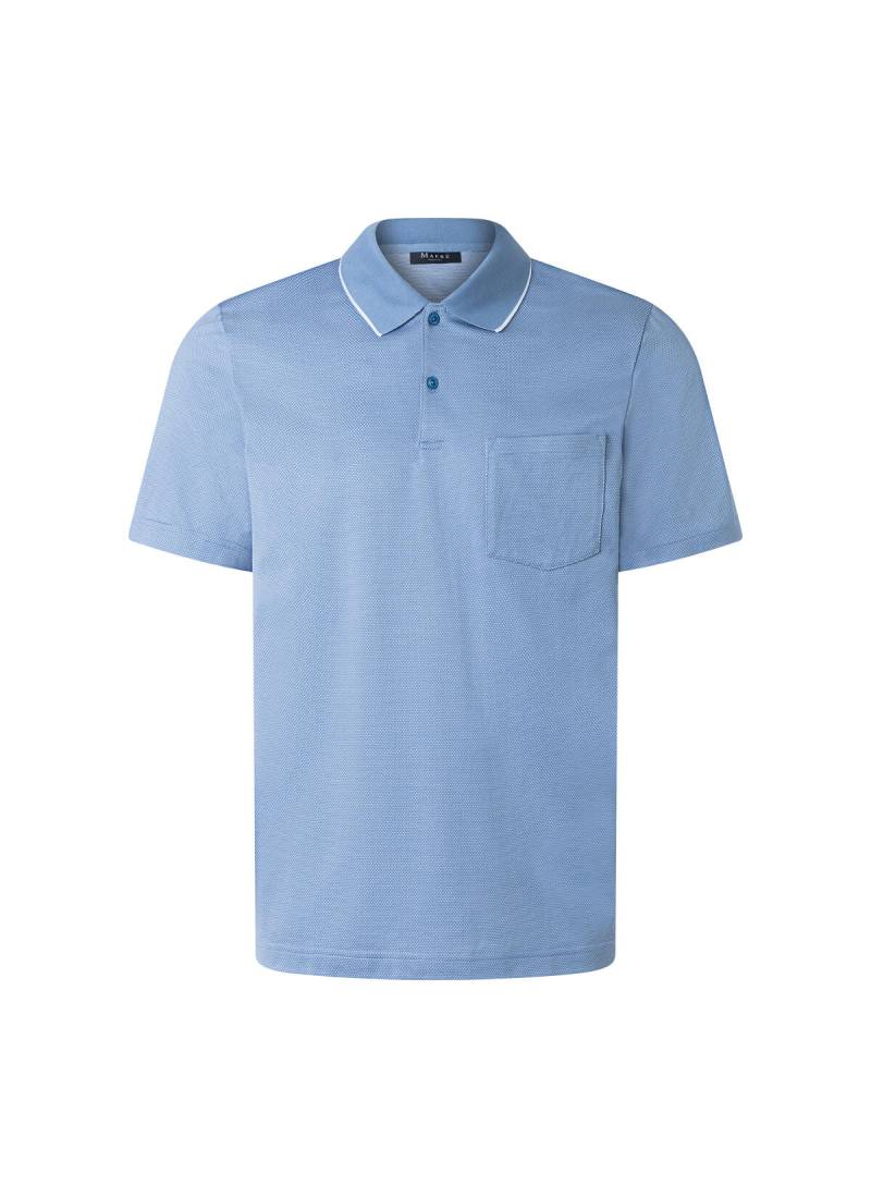 MAERZ Muenchen - Poloshirt, Knopf 1/2 Arm shades of blue von MAERZ Muenchen