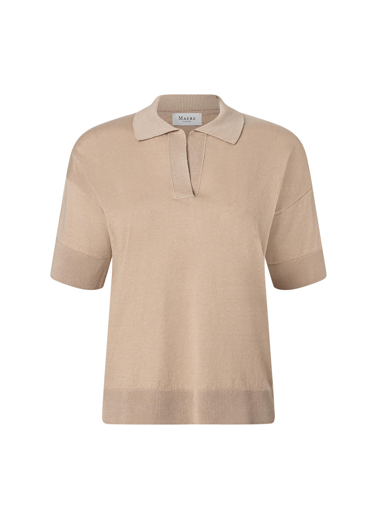 MAERZ Muenchen - Poloshirt o. Knopf 1/2 Arm beach brown von MAERZ Muenchen