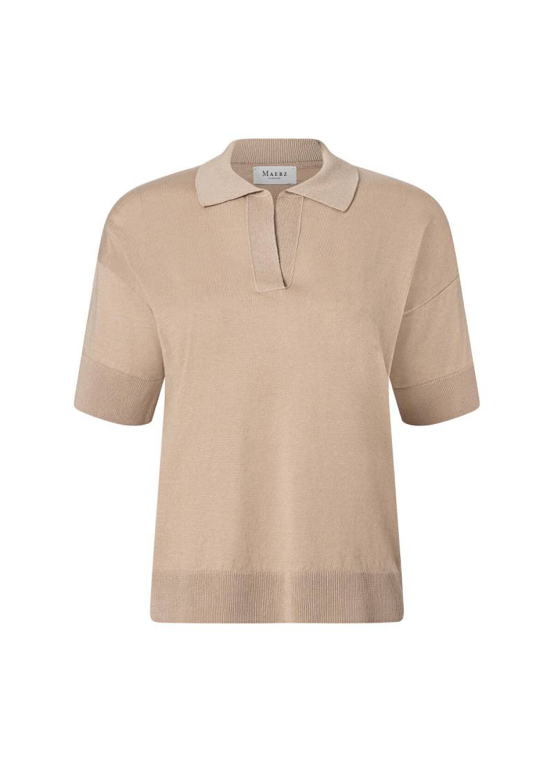 MAERZ Muenchen - Poloshirt o. Knopf 1/2 Arm beach brown von MAERZ Muenchen
