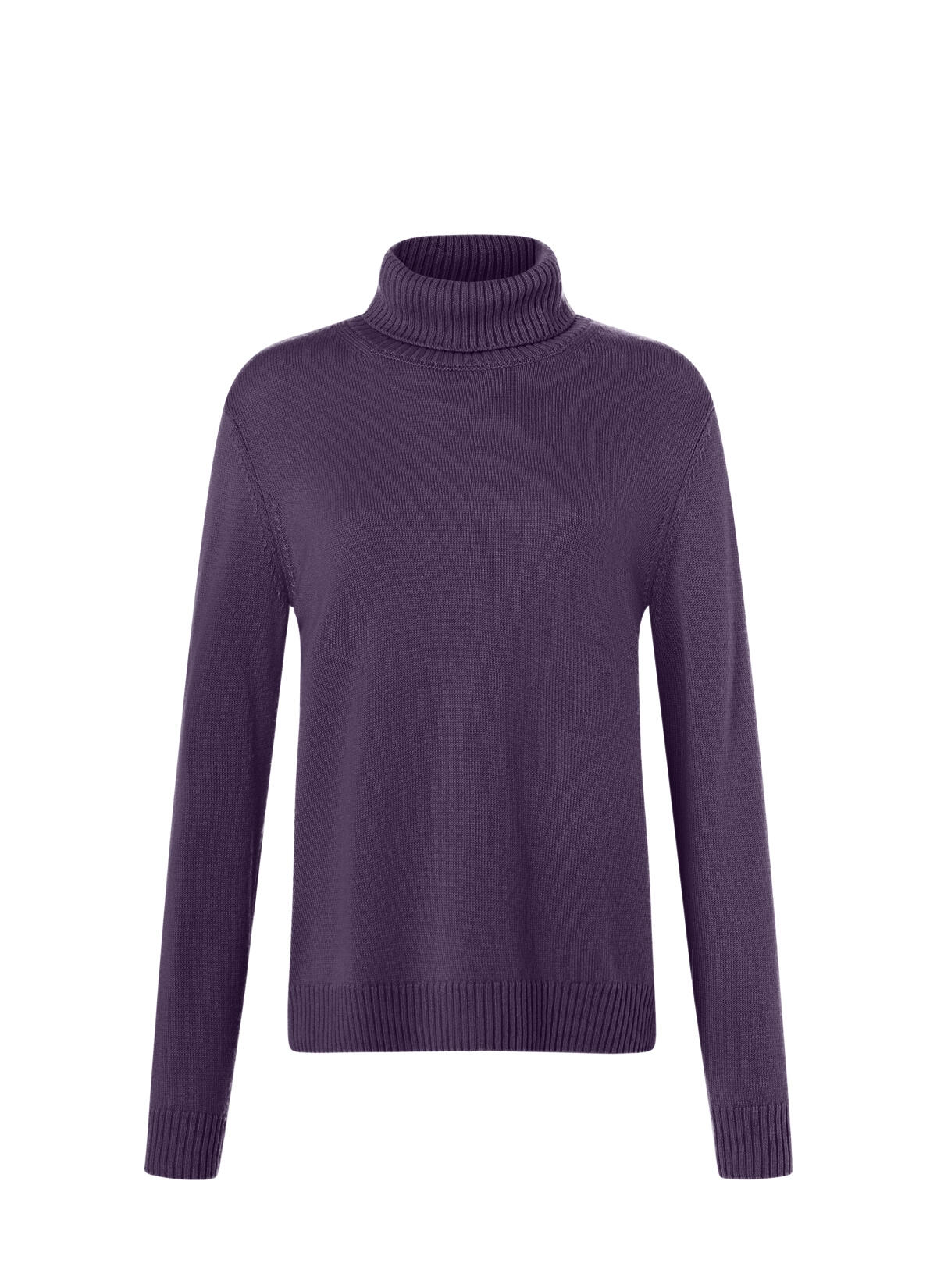 MAERZ Muenchen - Pullover Rollkragen 1/1 Arm aubergine - Gr. - 48 von MAERZ Muenchen