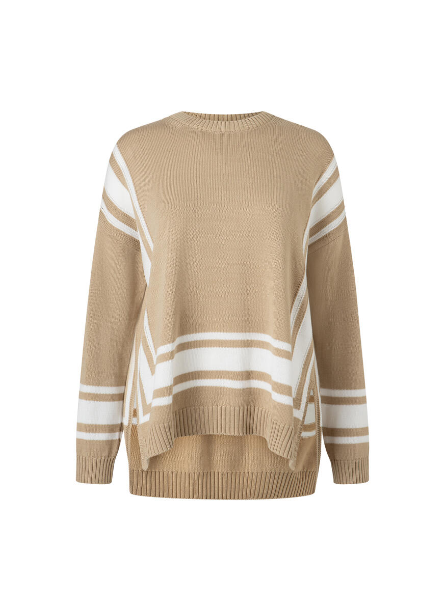 MAERZ Muenchen - Pullover Rundhals 1/1 Arm beach brown von MAERZ Muenchen