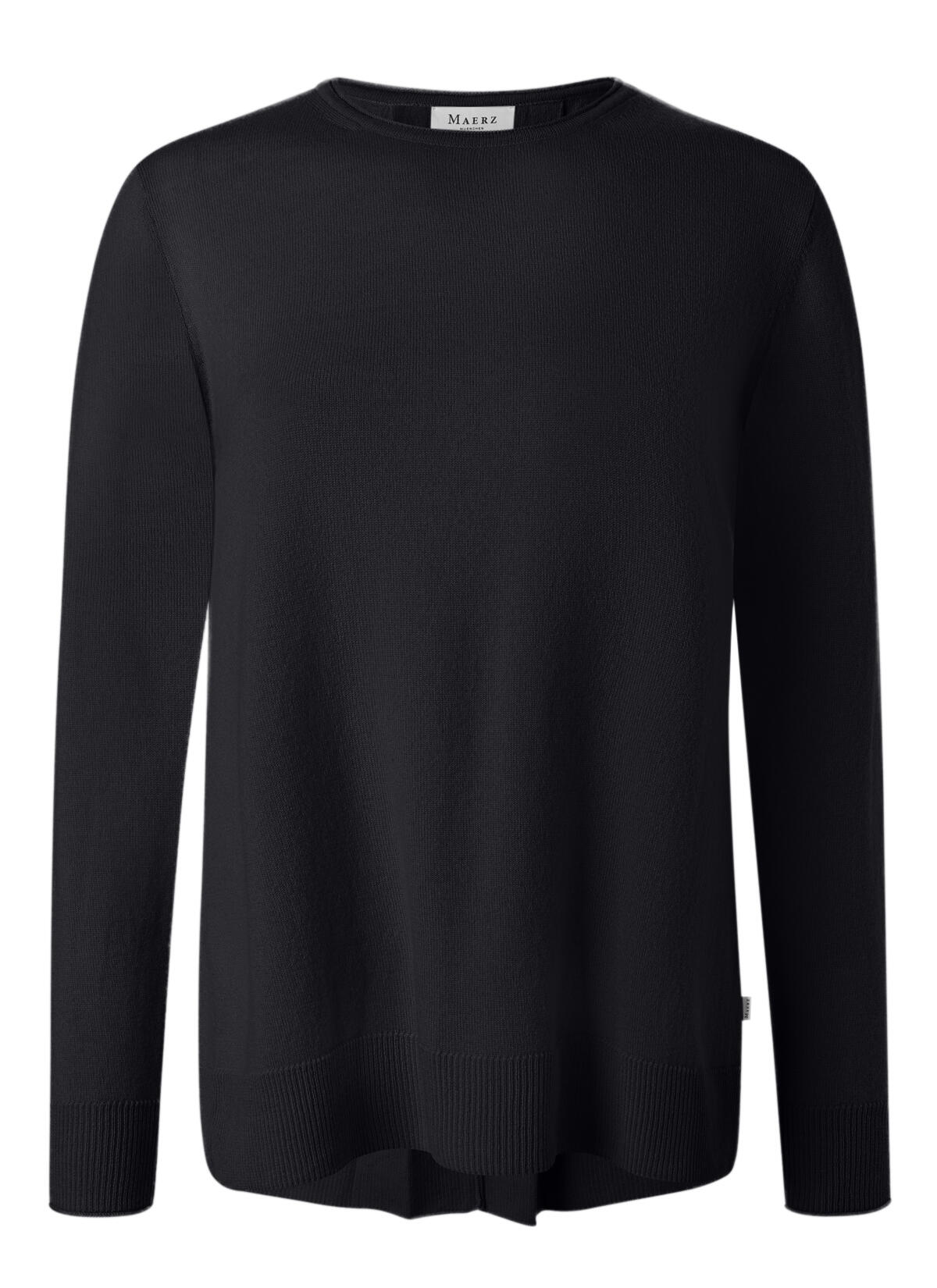 MAERZ Muenchen - Pullover Rundhals 1/1 Arm black - Gr. - 40 von MAERZ Muenchen
