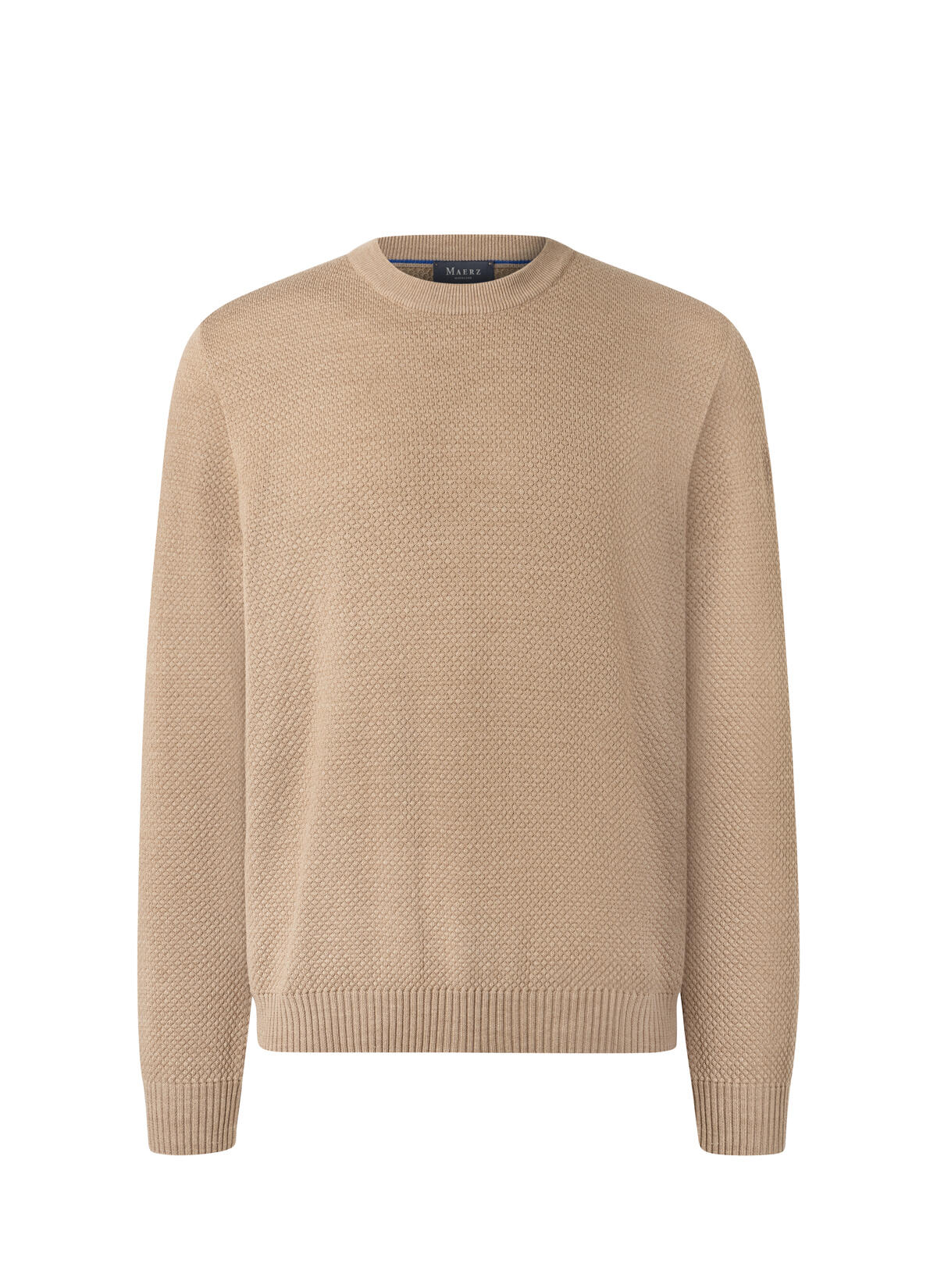 MAERZ Muenchen - Pullover Rundhals 1/1 Arm choco cream - Gr. - 58 von MAERZ Muenchen