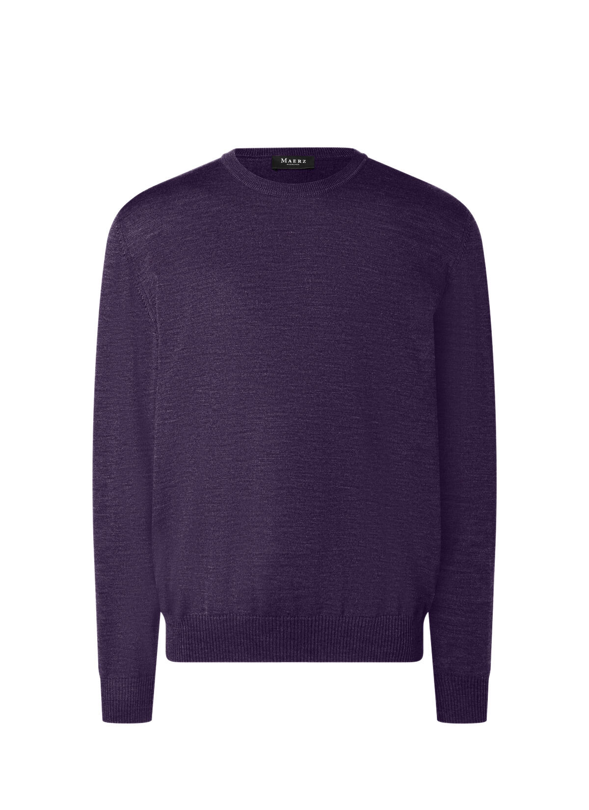 MAERZ Muenchen - Pullover Rundhals 1/1 Arm dark eggplant - Gr. - 54 von MAERZ Muenchen