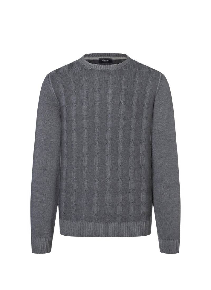 MAERZ Muenchen - Pullover Rundhals 1/1 Arm grey rock - Gr. - 56 von MAERZ Muenchen
