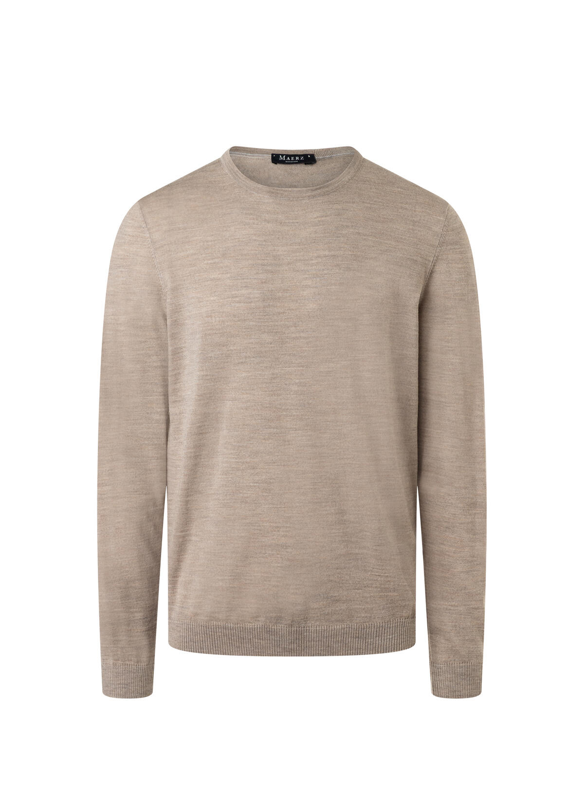 MAERZ Muenchen - Pullover Rundhals 1/1 Arm iced latte - Gr. - 54 von MAERZ Muenchen