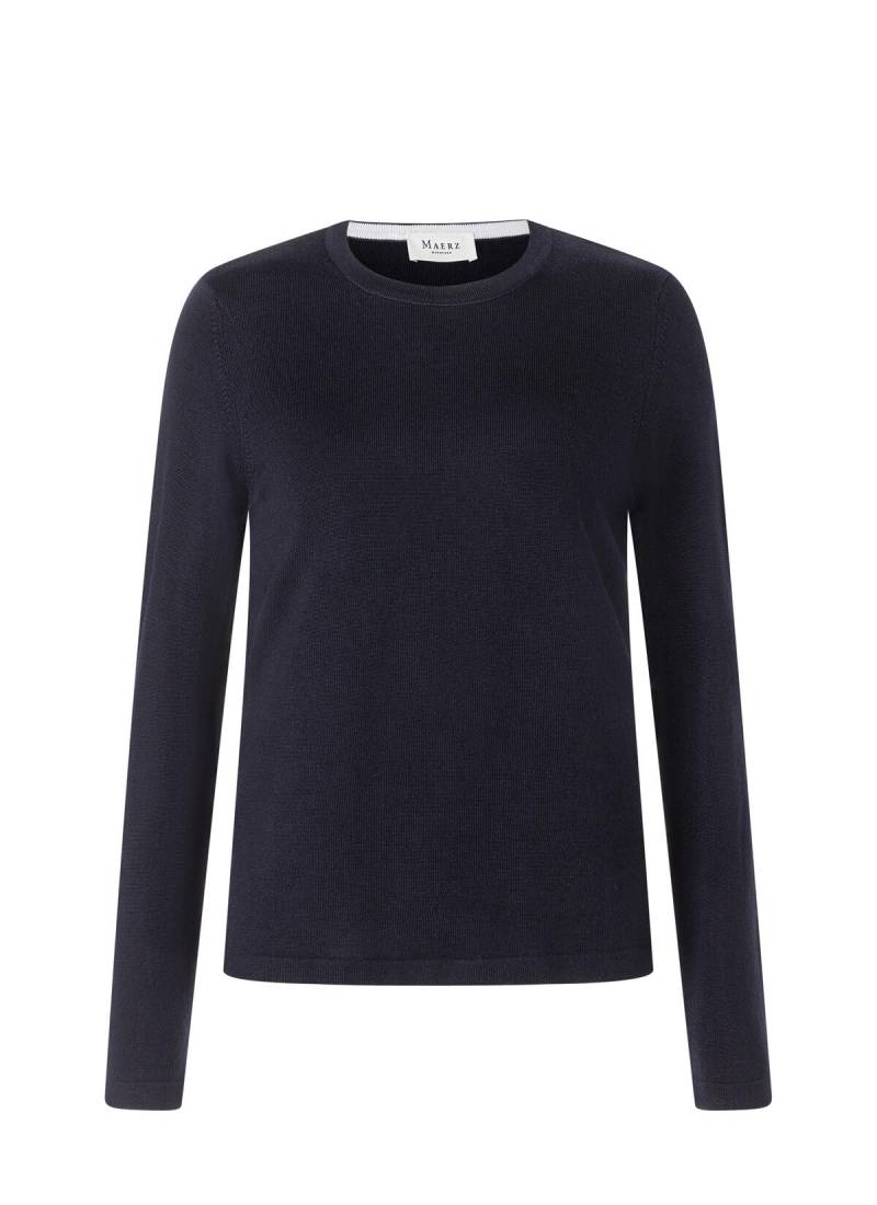MAERZ Muenchen - Pullover Rundhals 1/1 Arm navy - Gr. - 44 von MAERZ Muenchen