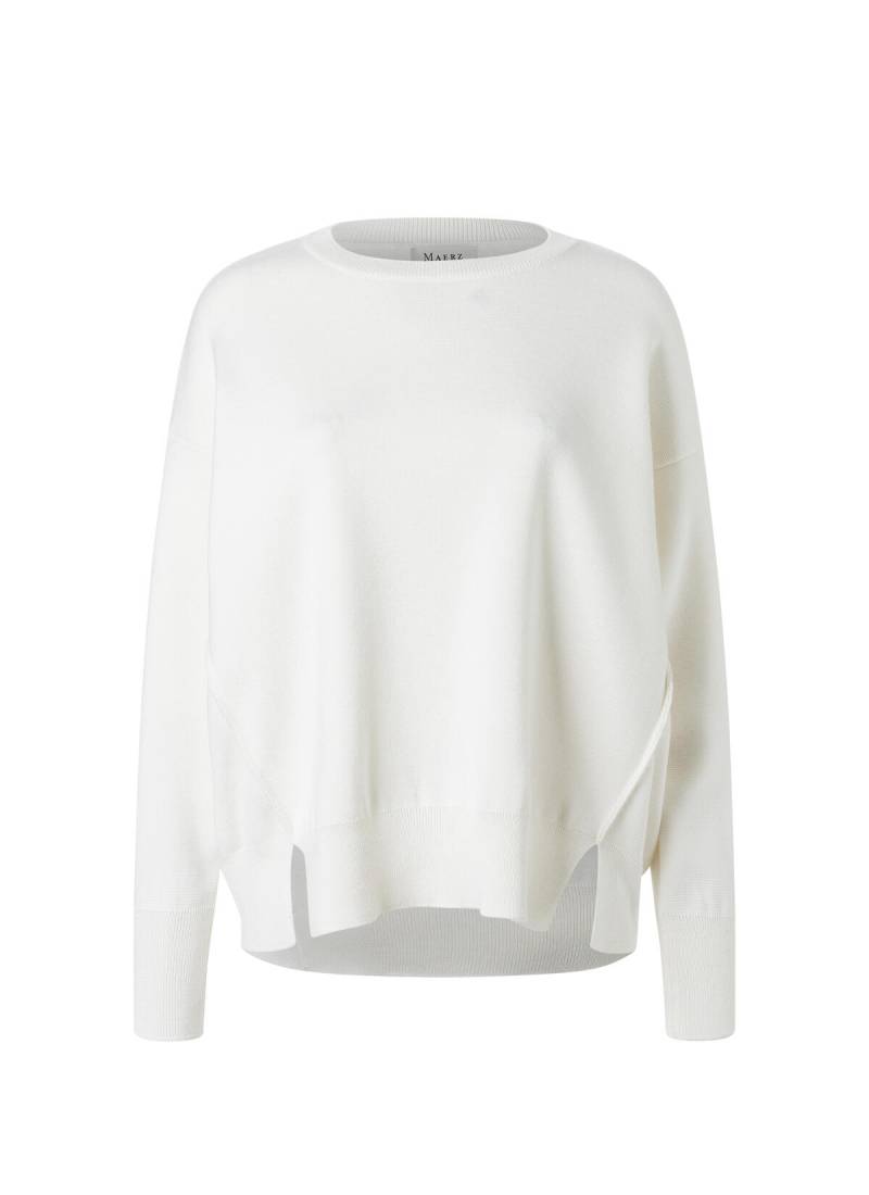 MAERZ Muenchen - Pullover Rundhals 1/1 Arm new white - Gr. - L von MAERZ Muenchen