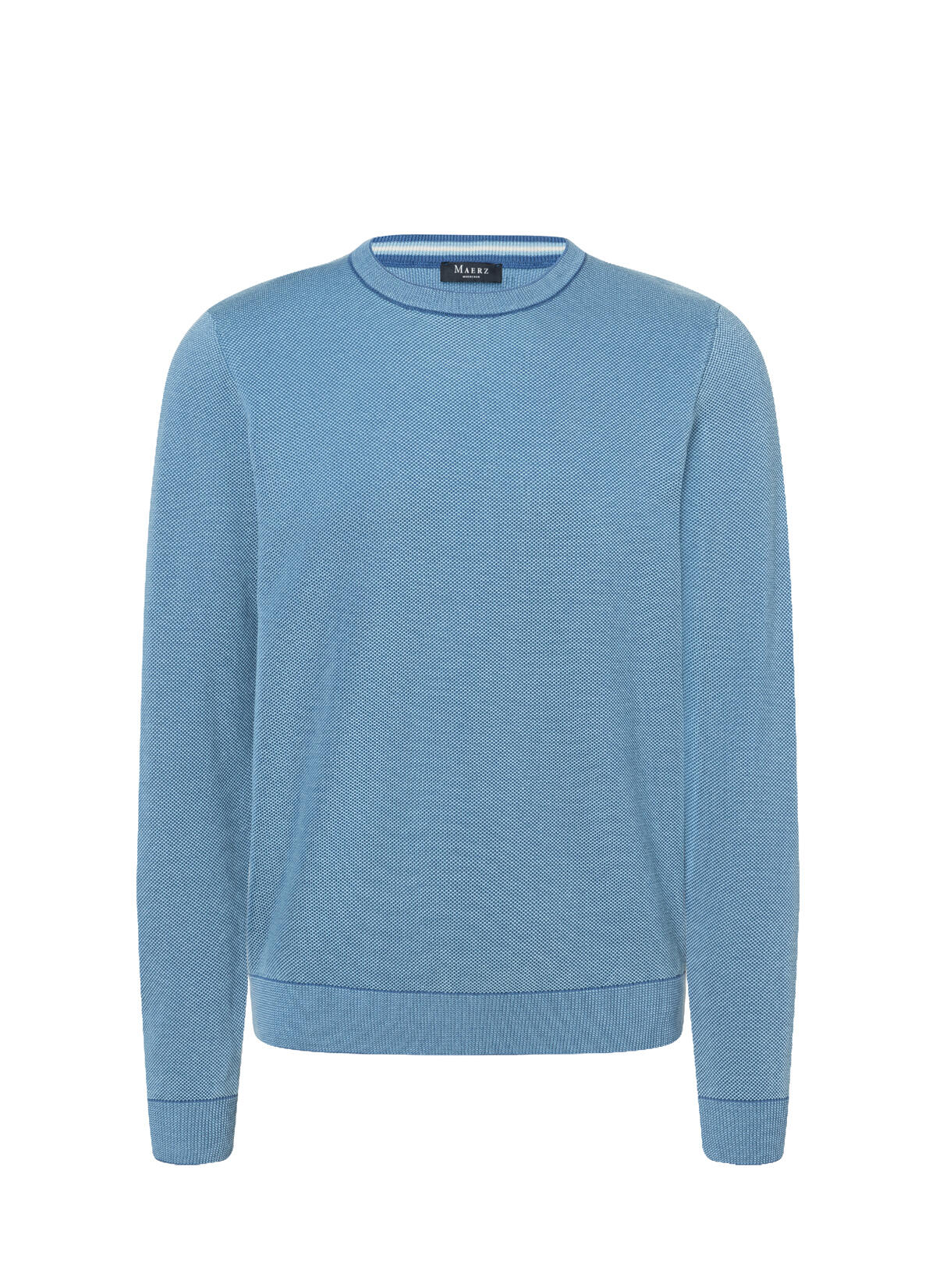 MAERZ Muenchen - Pullover Rundhals 1/1 Arm shades of blue von MAERZ Muenchen