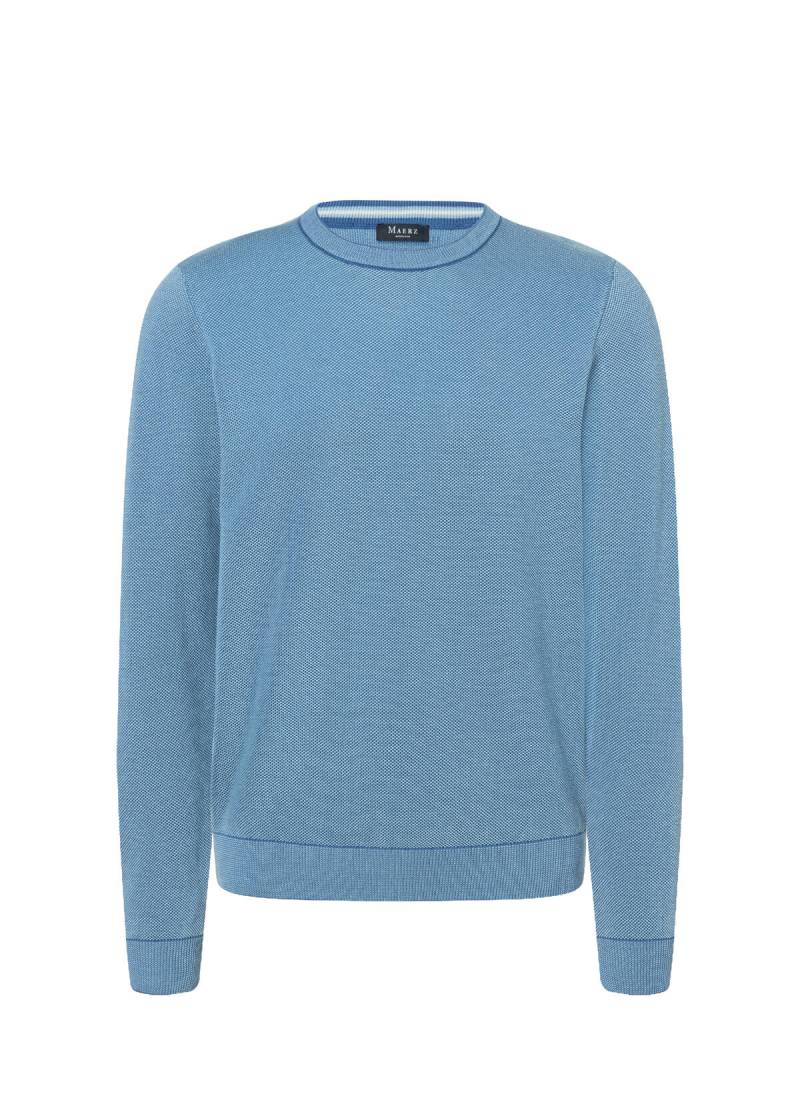 MAERZ Muenchen - Pullover Rundhals 1/1 Arm shades of blue von MAERZ Muenchen