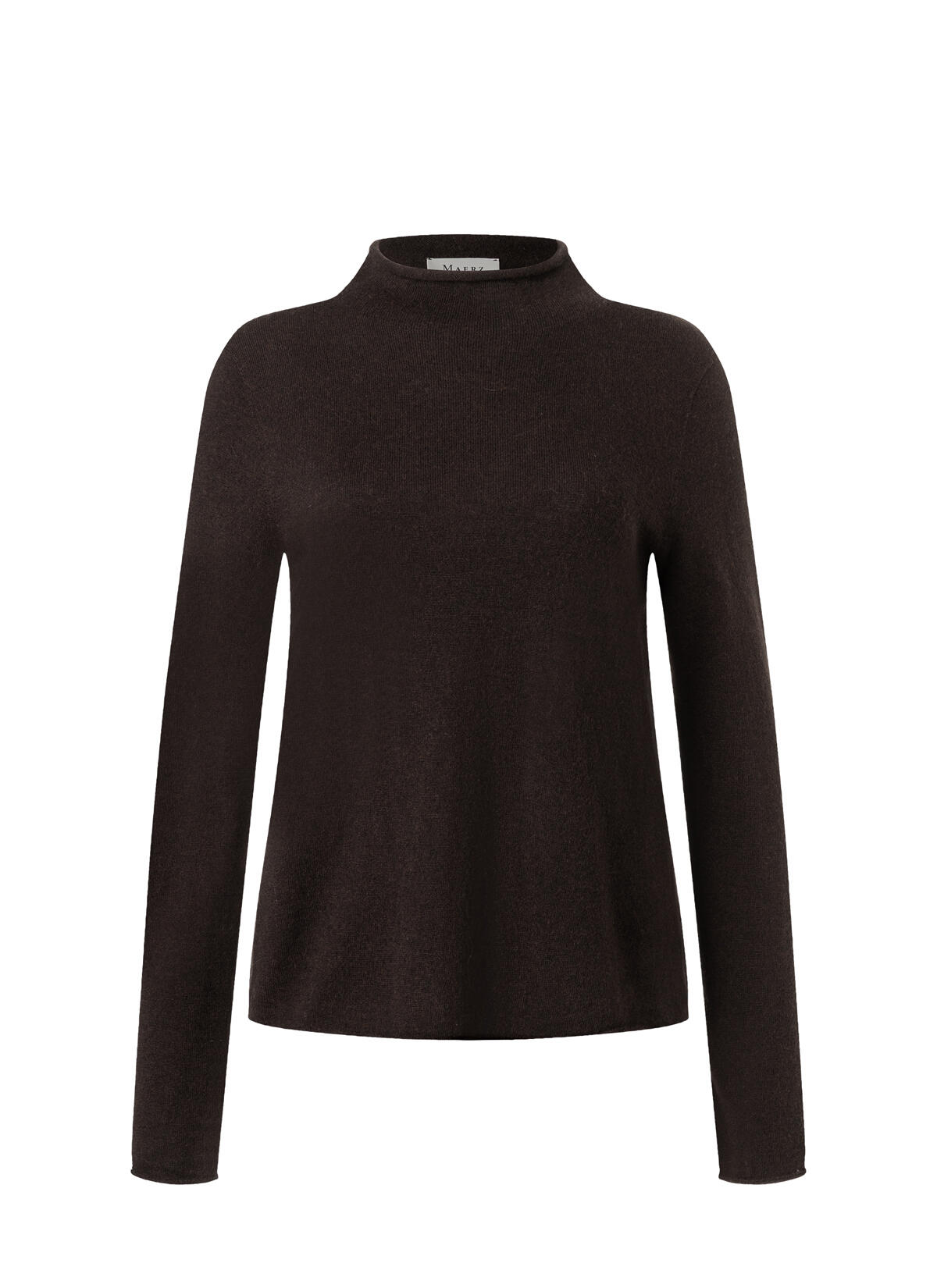 MAERZ Muenchen - Pullover Stehkragen 1/1 Arm dark espresso - Gr. - 40 von MAERZ Muenchen