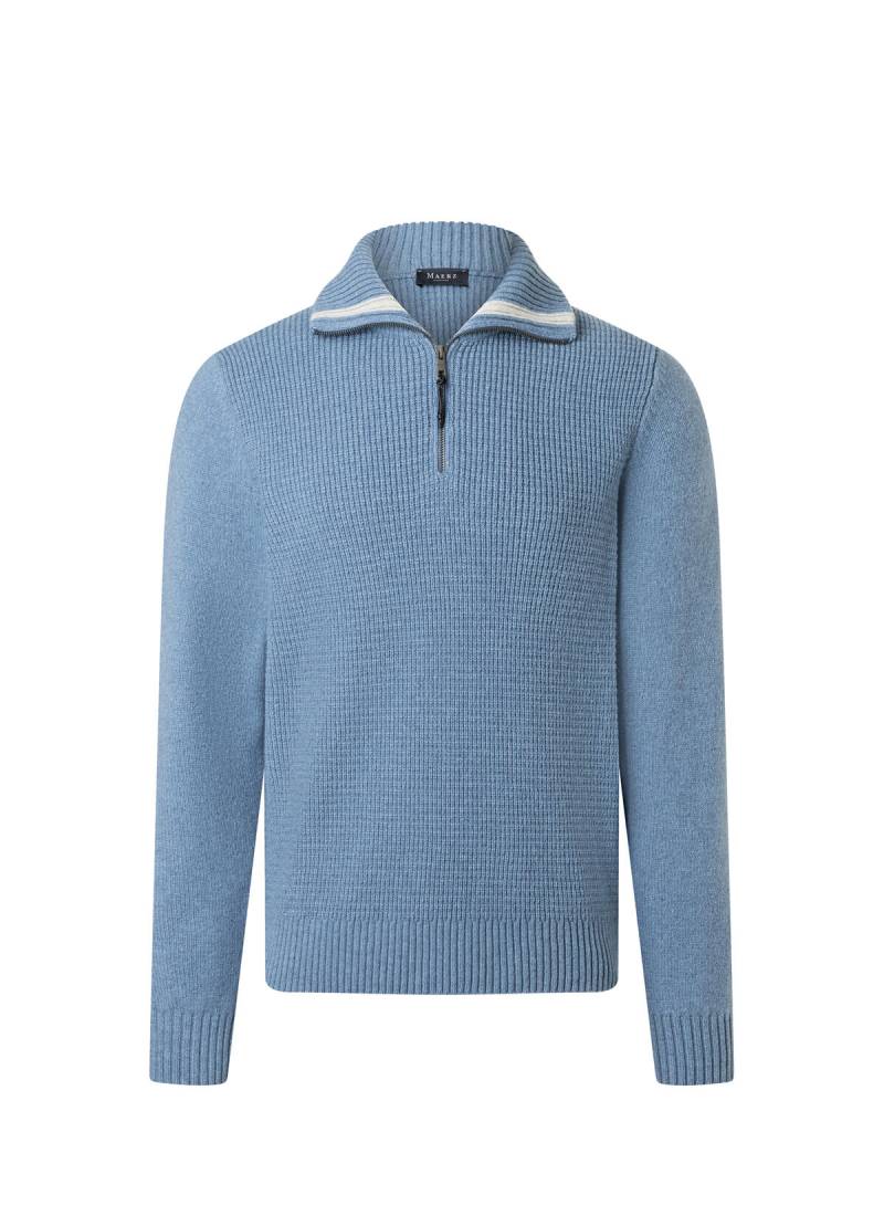 MAERZ Muenchen - Pullover Troyer 1/1 Arm denim - Gr. - 50 von MAERZ Muenchen