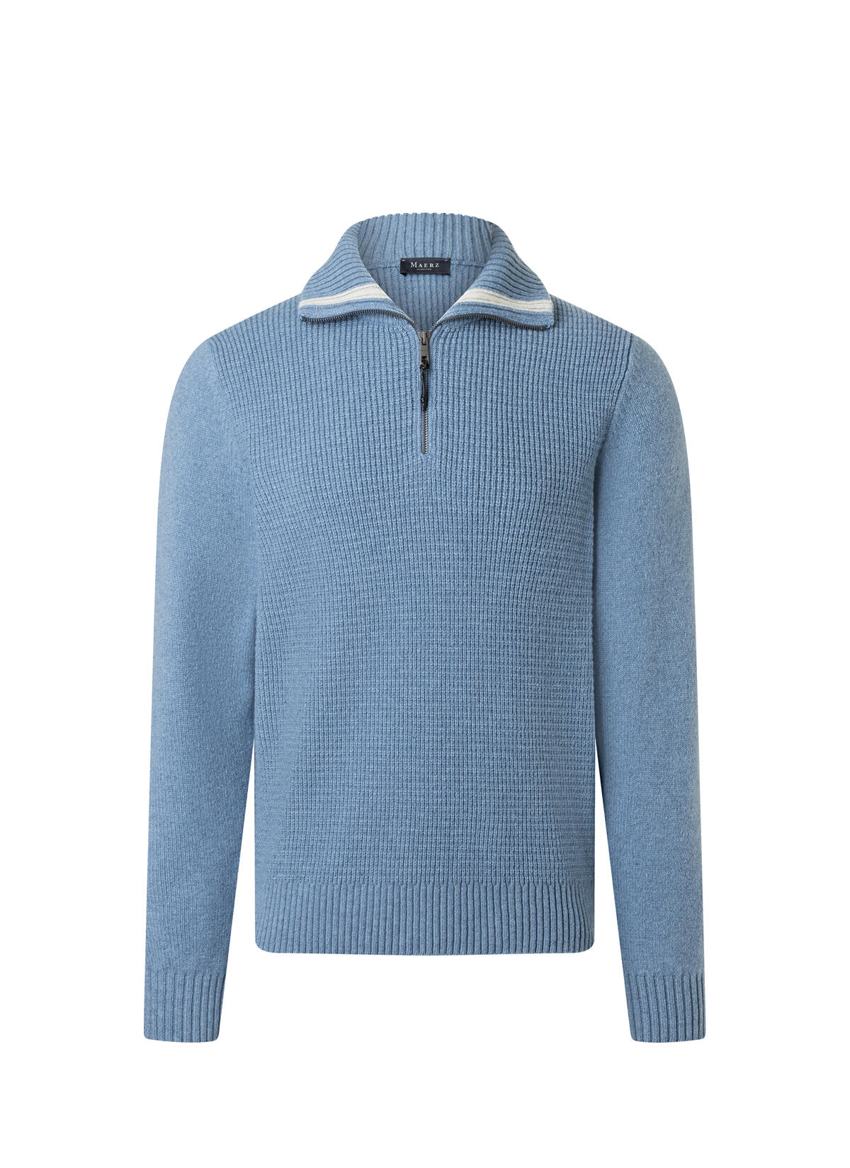 MAERZ Muenchen - Pullover Troyer 1/1 Arm denim - Gr. - 52 von MAERZ Muenchen