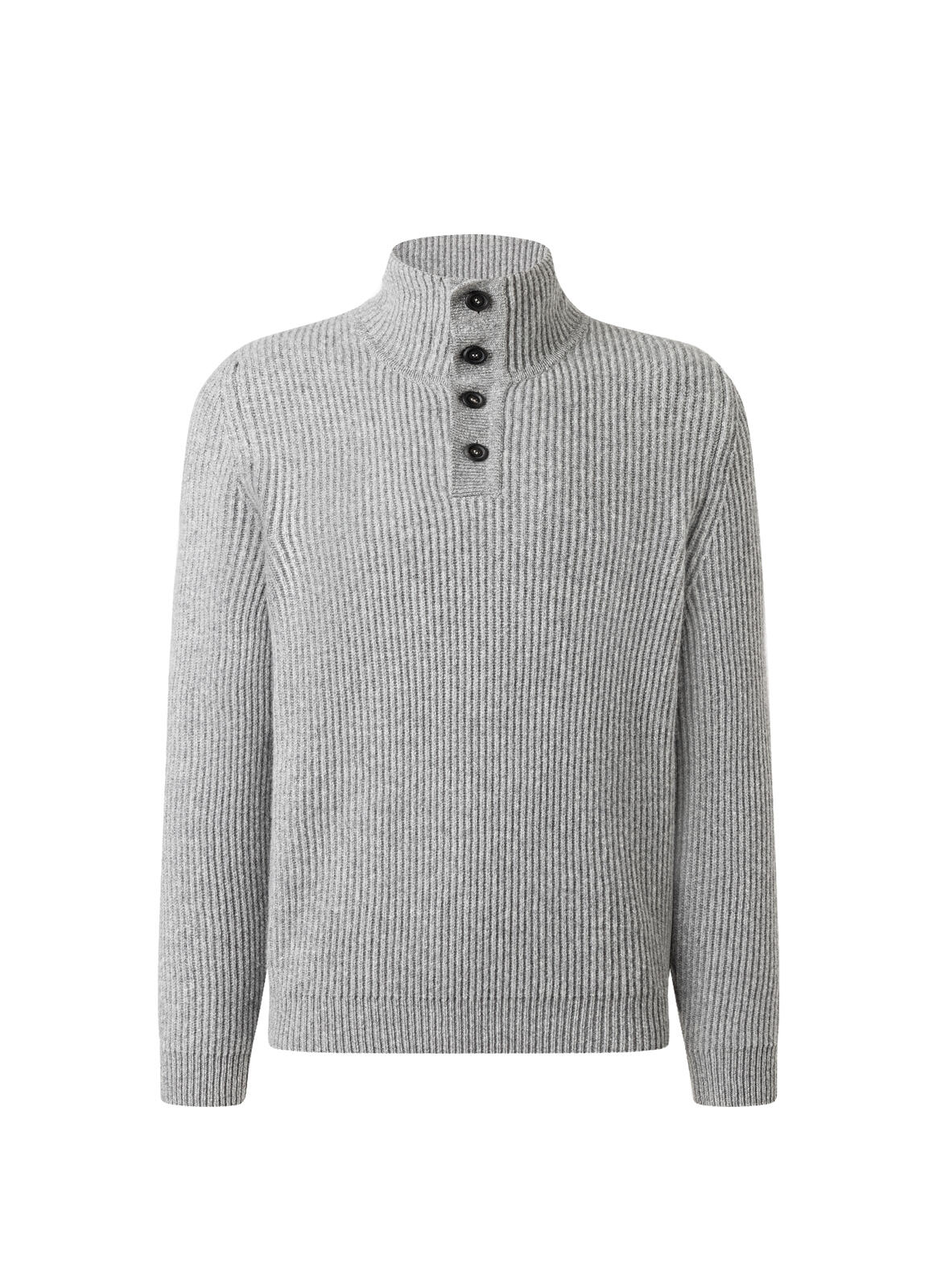 MAERZ Muenchen - Pullover Troyer 1/1 Arm mercury grey - Gr. - 52 von MAERZ Muenchen