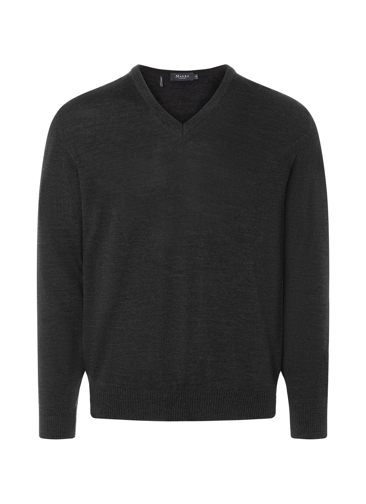 MAERZ Muenchen - Pullover V-Ausschnitt 1/1 Arm anthrazit - Gr. - 60 von MAERZ Muenchen